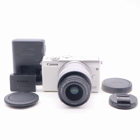 Canon EOS M100 EF-M15-45 IS STM レンズキット ホワイト 軽量コンパクト ミラーレス【中古】