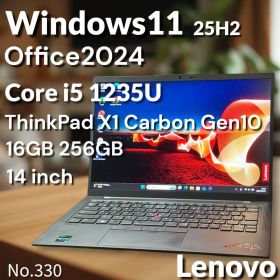 美品 X1 Carbon Gen10 第12世代 i5 16GB SSD256