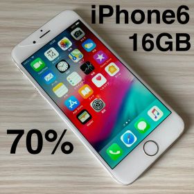 iPhone6 16GB Silver バッテリー70% au