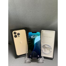 アイフォーン(iPhone)の美品 国内版 SIMフリー iPhone13 Pro 128GB ゴールド色(スマートフォン本体)