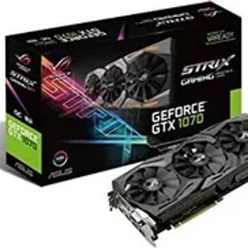 【中古】ASUS R.O.G. STRIXシリーズ NVIDIA GeForce GTX1070搭載ビデオカード オーバークロック メモリ8GB STRIX-GTX1070-O8G-GAMING