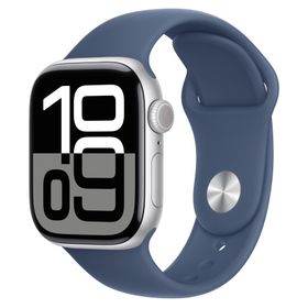Apple Watch Series 10（GPS + Cellularモデル）- 42mmシルバーアルミニウムケースとS/Mデニムスポーツバンド [整備済製品]