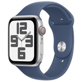Apple Watch SE（GPS + Cellularモデル）- 44mmシルバーアルミニウムケースとM/Lデニムスポーツバンド [整備済製品]