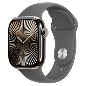 Apple Watch Series 10（GPS + Cellularモデル）- 42mmナチュラルチタニウムケースとS/Mストーングレイスポーツバンド [整備済製品]