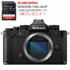 [新品]Nikon ニコン ミラーレス一眼カメラ Zf ボディ ブラック（キャッシュバックキャンペーン対象商品）【SanDisk SDカード128GB 1枚プレゼント!】【クーポン対象外】