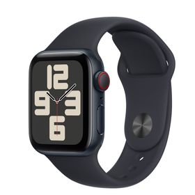 Apple Watch SE（GPS + Cellularモデル）- 40mmミッドナイトアルミニウムケースとM/Lミッドナイトスポーツバンド [整備済製品]