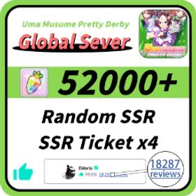 【海外】52000-55000+ 虹のダイヤ | ランダム SSR |SSR 枚×4 |自動配達✅