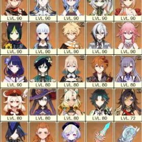 💚 [アジア] 冒険ランク 60 💚 32倍 星5キャラクター 💚 65文字 💚 ヌヴィレット C1 および 甘雨 & Ayaka & アルレッキーノ & 楓原万葉 & 八重神子 & ナヒーダ & 雷電将軍 & Yoimiya & シロネン & タルタ