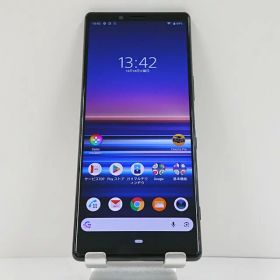 Xperia 1 SOV40 au ブラック 送料無料 本体 c15995 【中古】