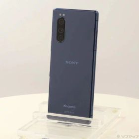 【中古】SONY(ソニー) Xperia 5 64GB ブルー SO-01M docomoロック解除SIMフリー 【349-ud】