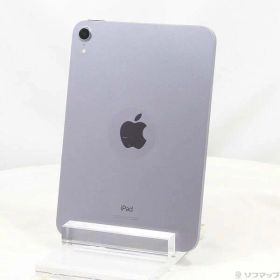 【中古】Apple(アップル) iPad mini 第6世代 64GB パープル 3J366J／A Wi-Fi 【262-ud】