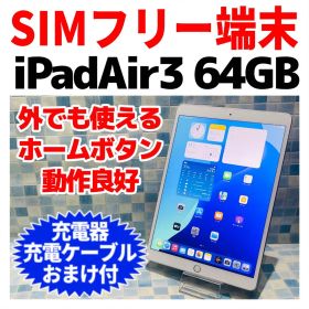 SIMフリー iPad Air 第3世代 本体 64GB シルバー 電池良好