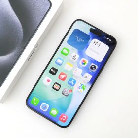 【中古】【美品】Apple iPhone 15 Pro Max 1TB ブルーチタニウム SIMフリー [MU723J/A] HA03-M5316-2G9 スマートフォン スマホ 6.7インチ 中古