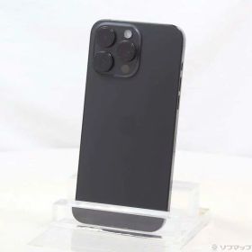 【中古】Apple(アップル) iPhone15 Pro Max 1TB ブラックチタニウム MU6Y3J／A SIMフリー 【295-ud】