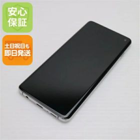 【中古】 超美品 SCV41 Galaxy S10 プリズムホワイト スマホ 本体 白ロム 中古 土日祝発送OK