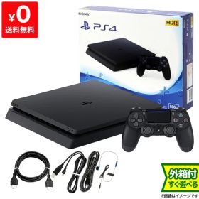 PS4 本体 ジェット・ブラック 500GB (CUH-2200AB01) 完品【中古】