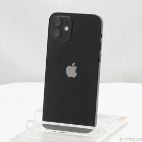 〔中古品〕 iPhone12 64GB ブラック MGHN3J／A SIMフリー【348】