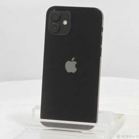 〔中古品〕 iPhone12 64GB ブラック MGHN3J／A SIMフリー【344】