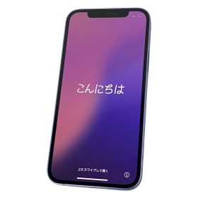 Apple MJNH3J/A iPhone 12 64GB スマートホン パープル SIMロックあり 中古 訳あり F10643398