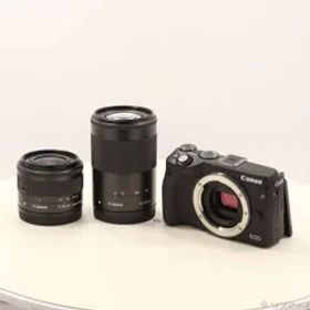 〔中古品〕 EOS M3 ダブルズームキット2 BK (2420万画素／SDXC／ブラック)【258】