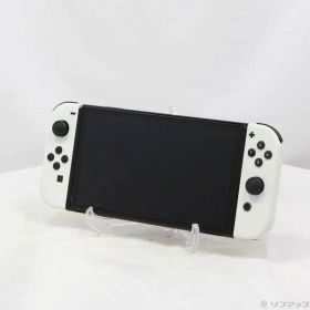 【中古】Nintendo(任天堂) Nintendo Switch 有機ELモデル Joy-Con(L)／(R) ホワイト 【349-ud】