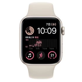 Apple 【第2世代】Apple Watch SE 44mm GPS+Cellularモデル MNPT3J/A A2724【スターライトアルミニウムケース/スターライトスポーツバンド】 [中古] 【当社3ヶ月間保証】 イオシス