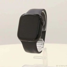 【中古】Apple(アップル) Apple Watch Series 10 GPS 42mm ジェットブラックアルミニウムケース ブラックソロループ 【295-ud】