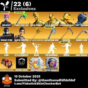 日本人正規引退/ 安全アカウント ワイルドキャット チャンピオンアックス ミンティ 150スキン | フォートナイト(Fortnite)のアカウントデータ、RMTの販売・買取一覧