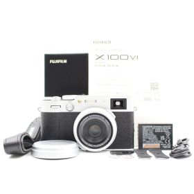 ■シャッター数400枚！新品同様■ FUJIFILM X100Ⅵ シルバー デジタルカメラ X100VI 日英二言語モデル 富士フィルム