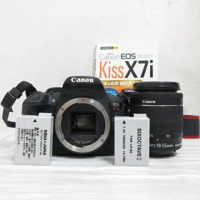 【中古】キャノン CANON EOS KISS X7i 一眼レフ デジタル カメラ EF-S 18-55mm 1:3.5-5.6 IS STM ズーム レンズ 黒 ブラック 【ベクトル 古着】 251216