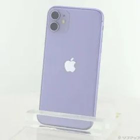 〔中古品〕 iPhone11 64GB パープル MWLX2J／A SIMフリー【262】