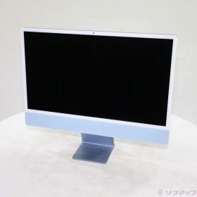 【中古】Apple(アップル) iMac 24-inch Late-2023 MQRQ3J／A Apple M3 8コアCPU_10コアGPU 8GB SSD256GB ブルー 〔14.8 Sonoma〕 【258-ud】