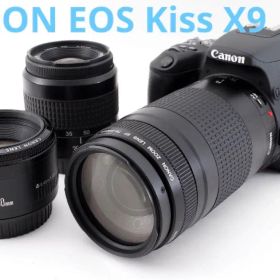 キャノン canon kiss x9 標準&望遠&単焦点トリプルレンズセット