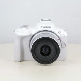 【中古】キヤノン EOS R50+RF18-45 IS STM レンズキット ホワイト ランク：B「カメラのナニワ 梅田買取センター在庫」【デジタル一眼】商品コード：2221091026481