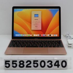 Apple MacBook 12in 2017 A1534 ローズゴールド Core m3 7Y32 1.2GHz/8GB/256GB(SSD)/12W/WQXGA(2304x1440) エラー表示あり【中古】【20251218】