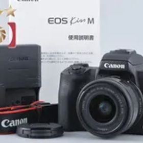 Canon キヤノン 【中古】Canon キヤノン EOS Kiss M EF-M 15-45 IS STM レンズキット ブラック ミラーレスカメラ
