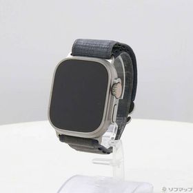 【中古】Apple(アップル) Apple Watch Ultra 2 GPS + Cellular 49mm チタニウムケース ブルーアルパインループ 【377-ud】