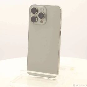 〔中古品〕 iPhone15 Pro Max 256GB ナチュラルチタニウム MU6R3J／A SIMフリー【305】