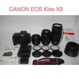 キャノン canon kiss x9 標準＆望遠＆単焦点レンズセット
