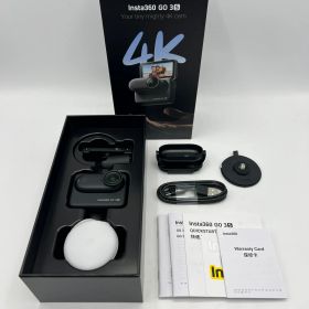 【美品】Insta360 GO 3S 128GB CINSAATA-GO3S128K ブラック アクションカメラ インスタ ゴー 本体 【中古】