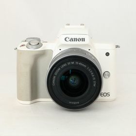 キヤノン(Canon)の【中古】(キヤノン) Canon EOS KISS M/EF-M15-45 IS STM キツト ホワイト(コンパクトデジタルカメラ)
