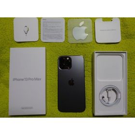 アイフォーン(iPhone)の★２０２４年７月～使用の美品★iPhone１３proMAXグラファイト１２８ＧＢ(スマートフォン本体)