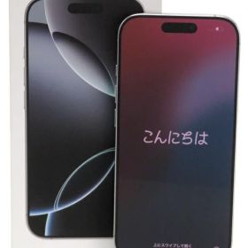 【Apple】アップル『iPhone 16 Pro / 6.3inch / A18Pro / 256GB / SIMフリー / ホワイトチタニウム』MYN13J/A 2024年9月発売 スマートフォン 1週間保証【中古】