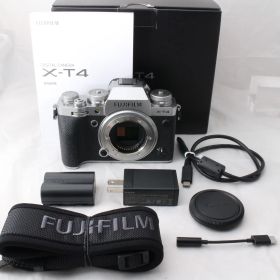 ☆良品・ショット数11582☆ 富士フイルム FUJIFILM ミラーレス一眼カメラ X-T4 ボディ シルバー X-T4-S フジフイルム #R405