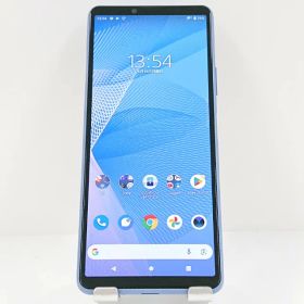 Xperia 10 III SOG04 au ブルー 送料無料 本体 c12974 【中古】