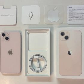 【ジャンク】iPhone13 ピンク 128GB 本体＋箱＋未使用純正ケーブル