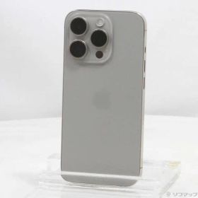 〔中古品〕 iPhone15 Pro 128GB ナチュラルチタニウム MTU93J／A SIMフリー【352】