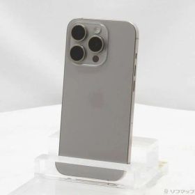 〔中古品〕 iPhone15 Pro 128GB ナチュラルチタニウム MTU93J／A SIMフリー【297】