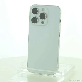 〔中古品〕 iPhone15 Pro 128GB ホワイトチタニウム MTU83J／A SIMフリー【344】