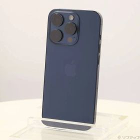 〔中古品〕 iPhone15 Pro 256GB ブルーチタニウム MTUG3J／A SIMフリー【348】